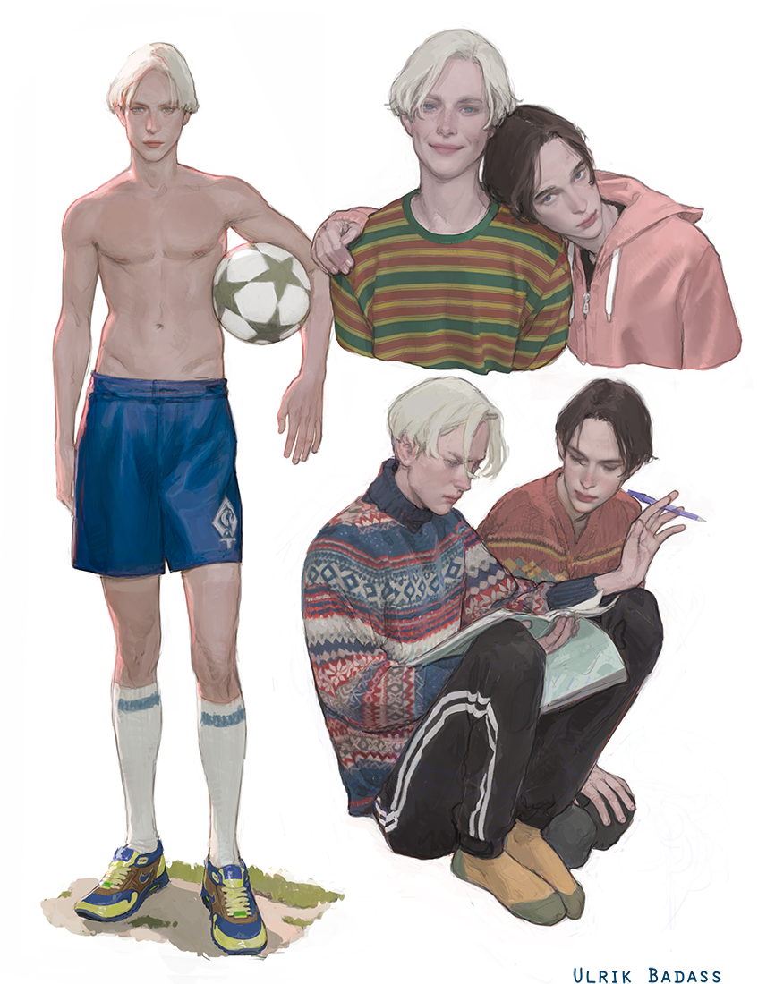 Two guys, Ruslan and Viktor. They’re brothers. This is a test alt text. Hi!
